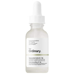 The Ordinary Hyaluronic Acid UAE 30 ml dropper bottle of hyaluronic acid 2 percent plus B5 serum with white label