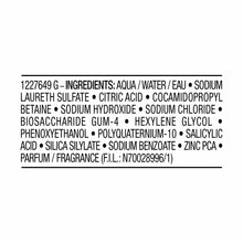 Shampoo ingredients list panel with AQUA/WATER and Zinc PCA