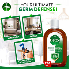 Dettol Antiseptic Liquid 750ml Germ Defence Disinfectant - Mumzar