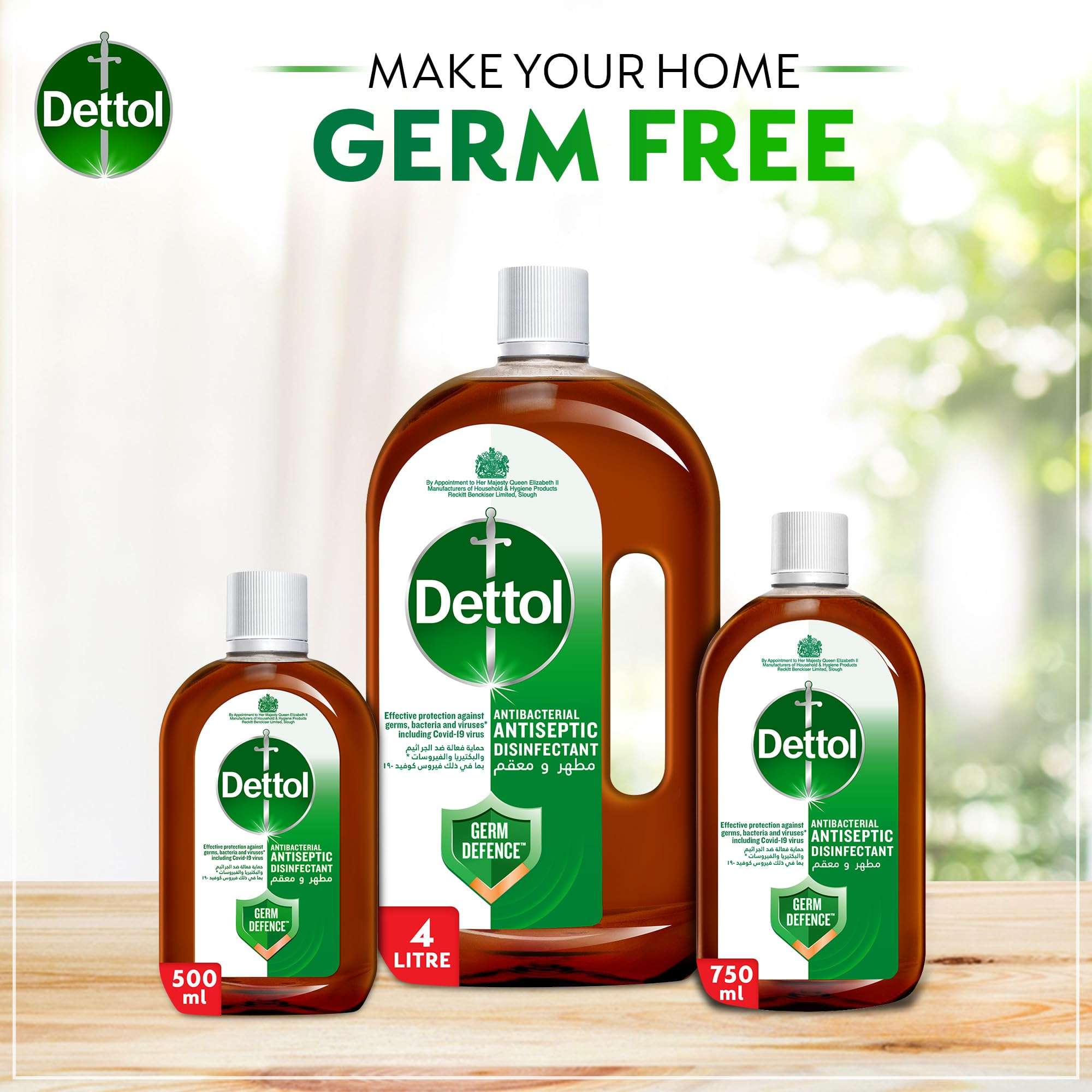 Dettol Antiseptic Liquid 750ml Germ Defence Disinfectant - Mumzar
