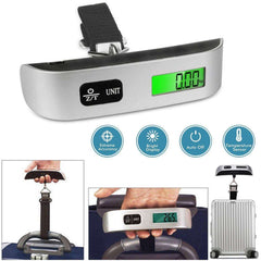 ULTECHNOVO digital luggage scale for travel with bright display and temperature sensor