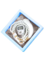 Huitich digital tasbeeh counter set with pearl beads and electronic counter in a gift box