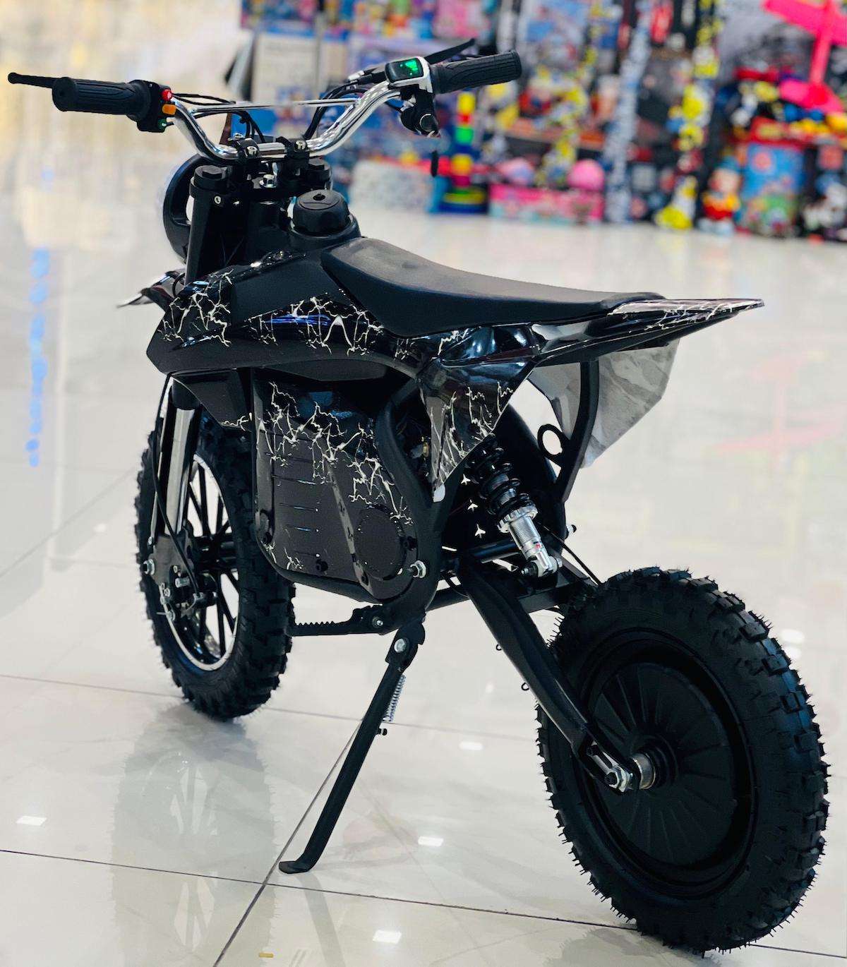 rohan wings black off-road electric scooter for adults with knobby tires rear suspension and kickstand
