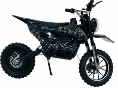 Rohan Wings off-road electric scooter for adults in black with knobby tires and dirt bike styling
