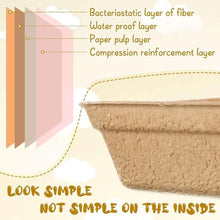 Disposable cat litter basin, tan sidewall shown in a cross-section diagram.