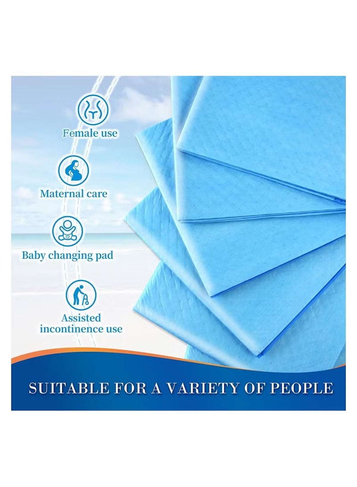 Cherry Medical Supply disposable underpads XL 60x90 cm ideal for maternal care and incontinence use