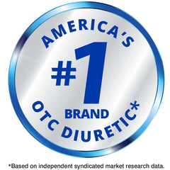 Diurex Americas number one OTC diuretic brand badge promoting maximum strength water pills for fluid relief