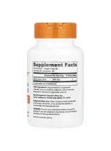 Alpha-Lipoic Acid 600 mg supplement bottle with Supplement Facts panel on back