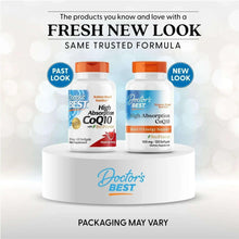 Two Doctor's Best High Absorption CoQ10 bottles on display, orange caps
