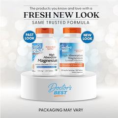 Doctor's BEST High Absorption Magnesium Glycinate Supplement UAE in new packaging with 100 tablets