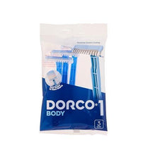 Dorco 1 Body disposable single-blade razors pack with three-count label