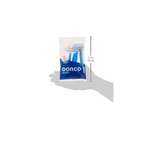 Dorco 1 Body disposable single-blade razors pack shown with size measurement