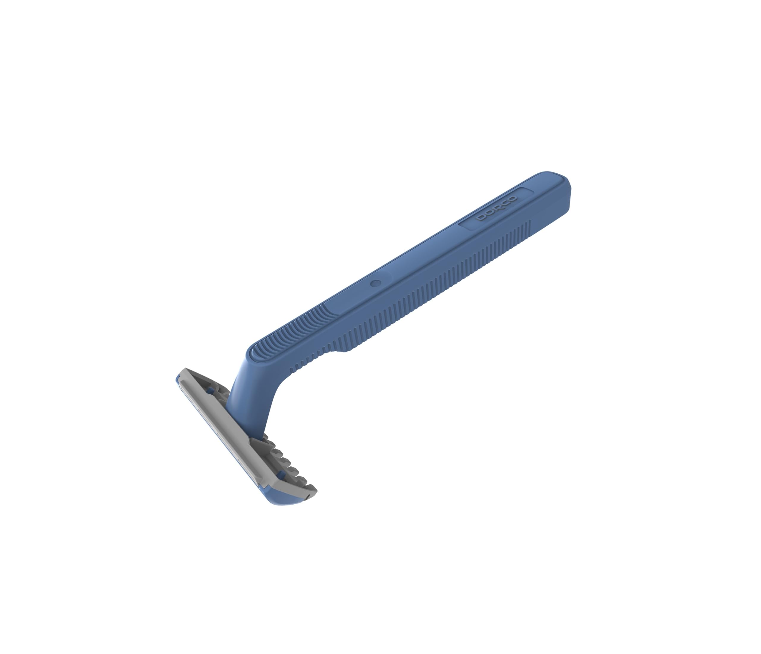 Blue Dorco disposable razor with textured handle and pivot head for smooth shave men's disposable razors UAE