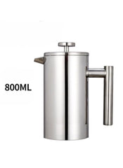 Huitich 800ML double wall stainless steel french press coffee maker with sleek modern design