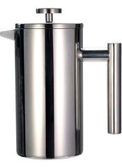 Huitich double wall stainless steel french press coffee maker with sleek modern design and sturdy handle