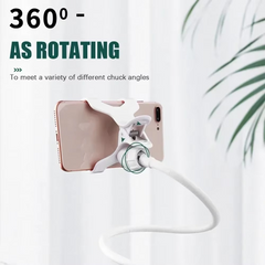 70cm 360° Spiral Rotate Clip Mobile Phone Holder Stand Portable Lazy Bed Desktop Bracket phone Desk Bed Mount Stand Base Support