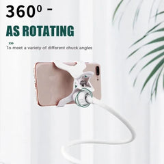70cm 360 Spiral Rotate Clip Mobile Phone Holder Stand Portable Lazy Bed Desktop Bracket phone Desk Bed Mount Stand Base Support