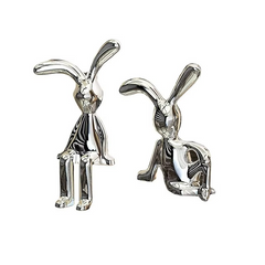 Creative Popular Cartoon Sitting Posture Long-eared Rabbit Ornaments Accessible Luxury High-end Living Room Tv Cabinet Wine C...