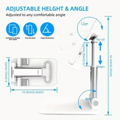 Foldable Mobile Phone Holder Stand Tablet Desk Mount Table Flexible Adjustable Desktop Live Lazy Bracket Support For All Phones