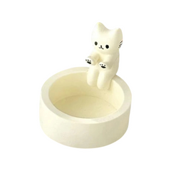 Kitten Candle Holder Cute Cat Candlestick Creative Aromatherapy Candle Holder Durable High Tempe Cartoon Candlestick Decorations