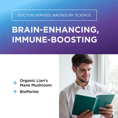 DR. EMIL NUTRITION Lion's Mane Mushroom Supplement UAE for brain enhancement and immune support