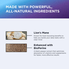DR. EMIL NUTRITION Lion's Mane Mushroom Supplement UAE with BioPerine for brain-boosting benefits