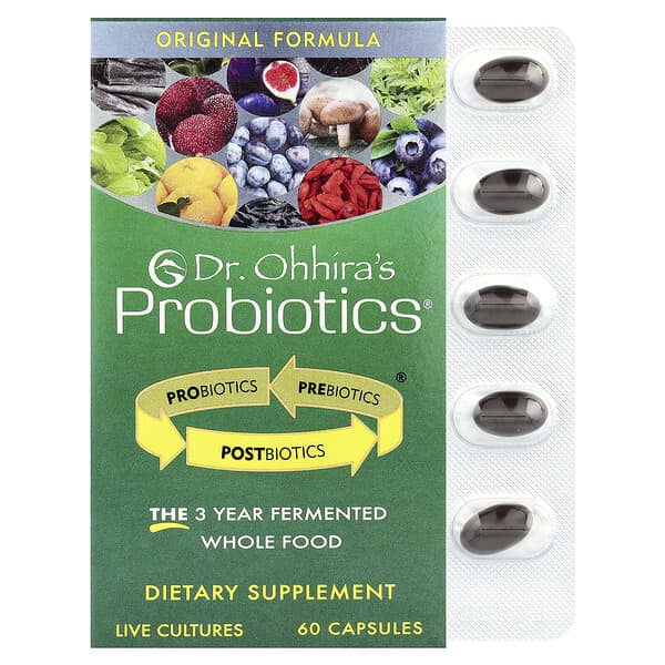Dr. Ohhira’s Probiotics 60 capsules UAE dietary supplement with live cultures and whole food fermentation