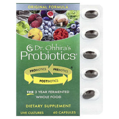 Dr. Ohhira’s Probiotics 60 capsules UAE dietary supplement with live cultures and whole food fermentation