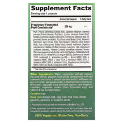 Dr. Ohhira’s Probiotics 60 capsules UAE supplement facts and ingredients label with detailed probiotic ingredients