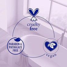 Sleep lotion tube with cruelty-free, paraben & phthalate free, and vegan icons