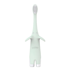 Dr Browns mint silicone character infant toothbrush 0-3 years with soft bristles and easy grip handle
