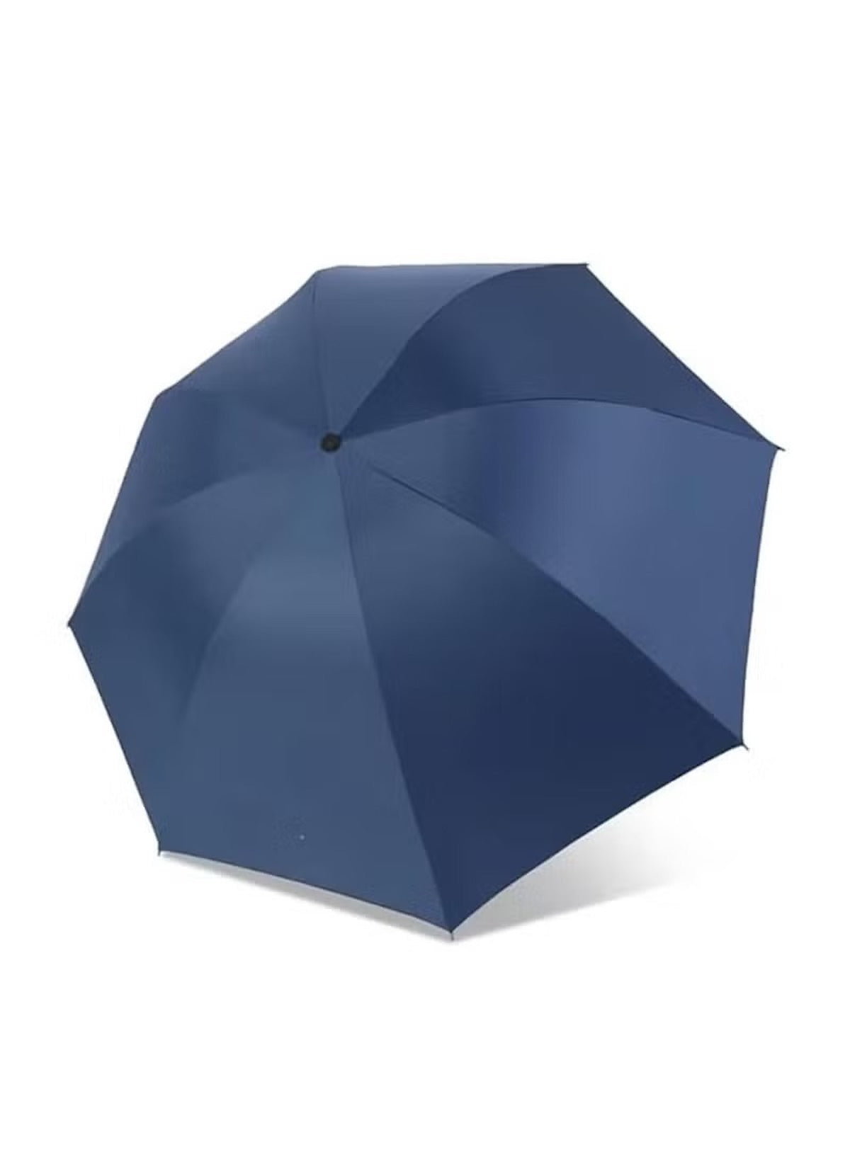 Mumzar dual purpose automatic umbrella in navy blue with wide canopy for rain and sun protection