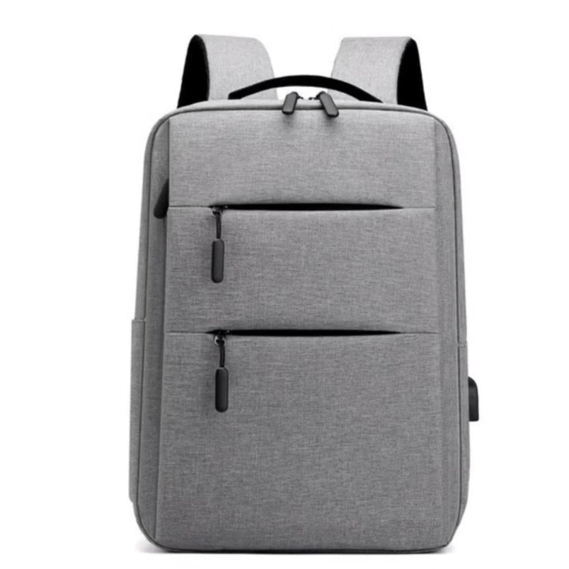 Huitich durable laptop backpack waterproof in gray with multiple zippered compartments and padded straps