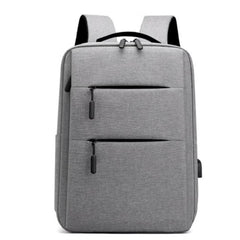 Huitich durable laptop backpack waterproof in gray with multiple zippered compartments and padded straps