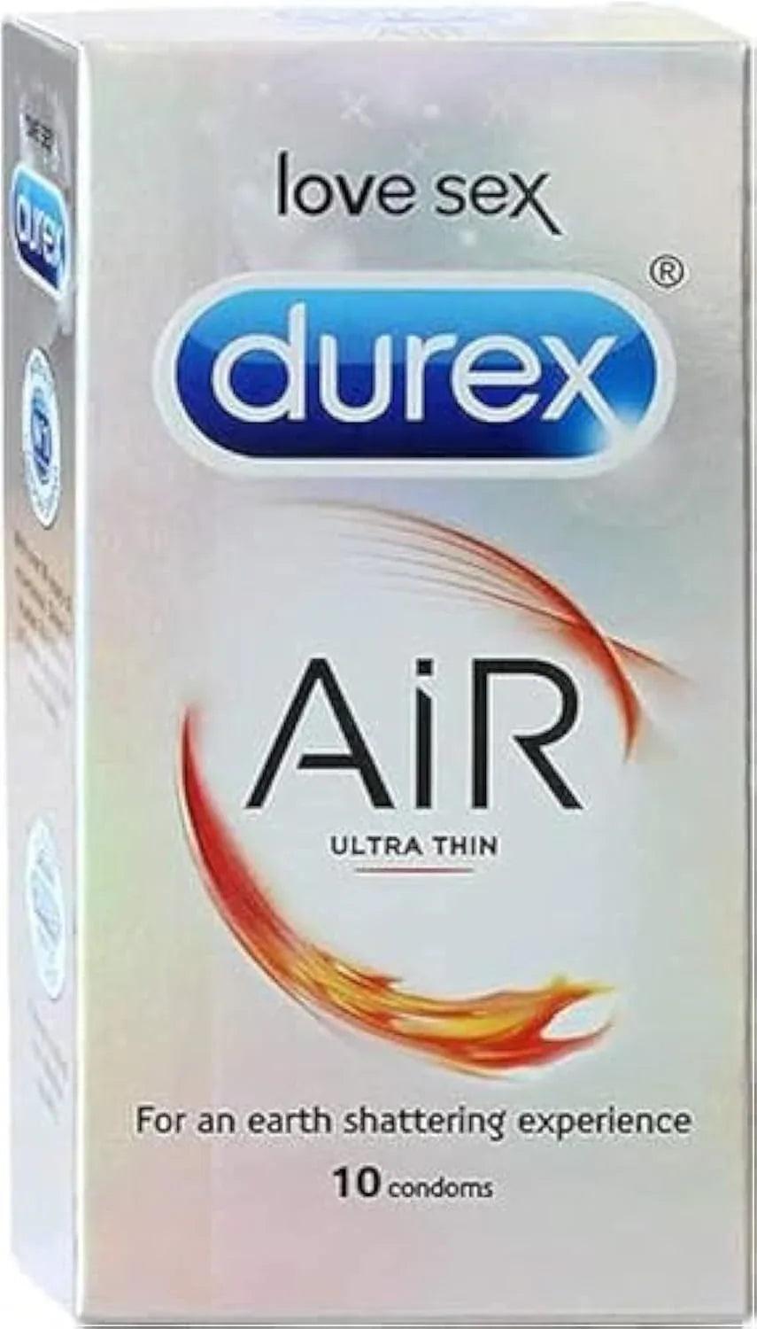 Durex Air ultra thin condom box, 10-count, love sex design