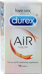 Durex Air ultra thin condom box, 10-count, love sex design
