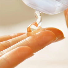 Personal lubricant gel squeeze onto fingers