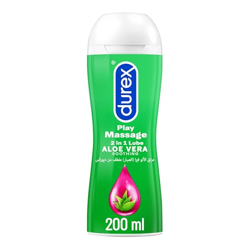 Durex Play Massage 2 in 1 lubricant 200 ml aloe vera soothing massage and intimate lubricant bottle