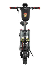 Huitich high-capacity battery electric scooter front view with rugged tires and dual headlights