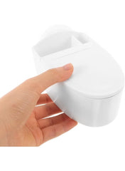 Creative Wall-Mounted Toilet Ashtray with Lid & Metal Liner
