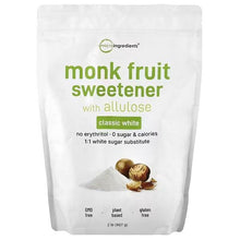 Monk fruit sweetener pouch, classic white with allulose; 2 lb 907 g