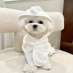 Microfiber Dog Bathrobe – Towel Robe with Hook and Loop Closure