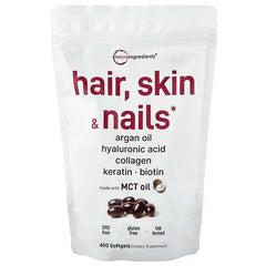 Micro Ingredients, Hair, Skin, Nails, 400 Capsules