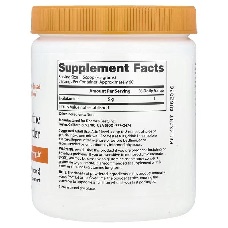 Supplement jar back label with Supplement Facts, white body and orange screw cap