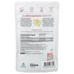 Micro Ingredients, Vitamin D3, 5,000 IU, 500 Softgels