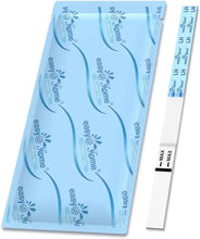 Easy@Home ovulation test strips with blue pouch and one separate test strip
