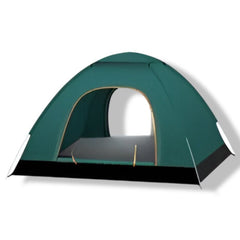 Huitich green camping beach tent with easy setup beach tent for family and spacious interior