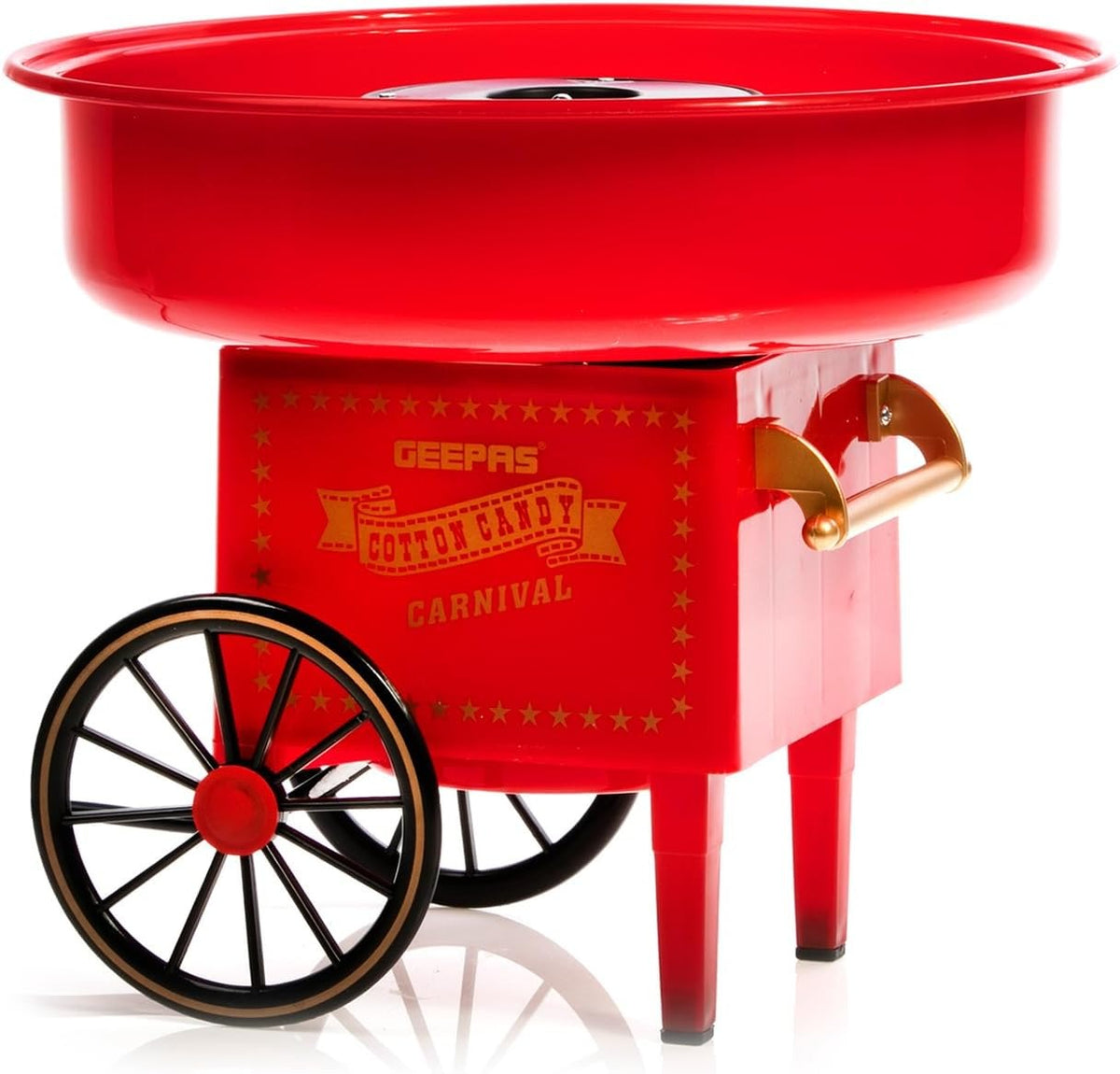 Geepas-Cotton Candy Maker, Mini Candy Maker, GCM831 | Retro Style Design | Great Gift for Birthday Parties, Children's Day and Christmas Day | Colour Candy