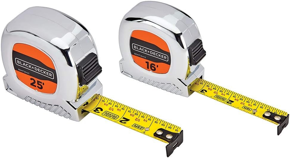 Beyond By Black+Decker Tape Measure Bundle, 25-Foot & 16-Foot (Bdht36456Aev)