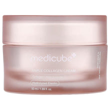 Medicube triple collagen cream jar, 50 ml, pink moisturizer with screw lid